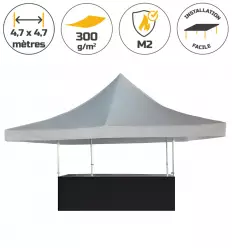 Stand buvette pliante en acier