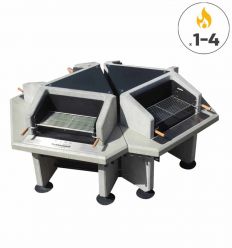 Barbecue collectif 1 à 4 foyers