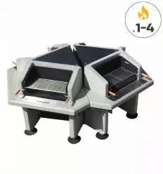 Barbecue collectif 1 à 4 foyers