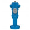 Poteau bleu AVK avec raccord pompier sans tenons - aspiration hors gel