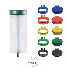 Support sac poubelle sur pied à sceller