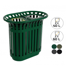 Corbeille tulipe de tri selectif