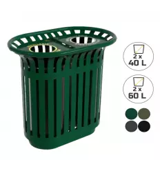 Corbeille tulipe de tri sélectif