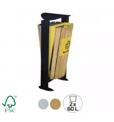 Poubelle de Tri Extérieur pour Espaces Verts