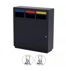 Station extérieure de tri sélectif 3 ou 4 flux
