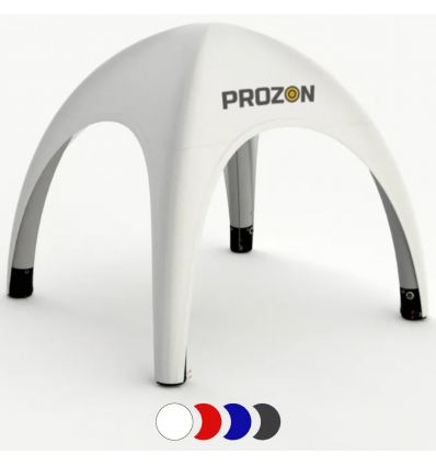 Tente publicitaire gonflable personnalisable avec logo disponibles dans 4 couleurs