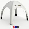 Tente publicitaire gonflable personnalisable avec logo disponibles dans 4 couleurs