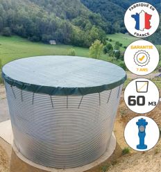 Kit citerne incendie 60 m3 acier avec poteau incendie