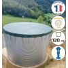 Réserve incendie 120 m3 acier avec poteau bleu NF