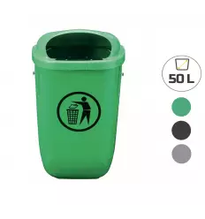 Poubelle murale extérieure en plastique