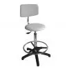 Chaise d'atelier avec repose pied