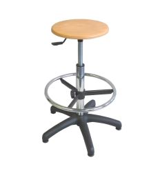 Tabouret d'atelier avec repose pied