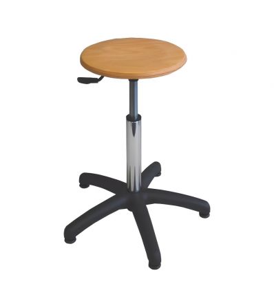 Tabouret d'atelier sur patins