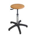 Photo : Tabouret d'Atelier Bois Sans - Sur patins - 40 à 53 cm