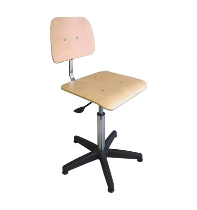 Chaise d'atelier sur patins