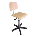 Photo : Chaise d'atelier bois Sans - Sur patins - 38 à 51 cm