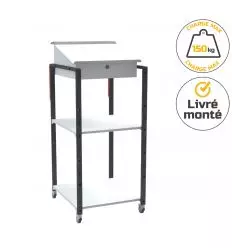 Pupitre d'atelier mobile modulable 150 kg
