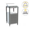 Pupitre d'atelier mobile bloc pupitre inclinable 4 tiroirs