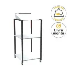 Pupitre d'atelier mobile modulable 150 kg