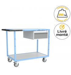 Servante établi d'atelier 250 kg bloc 1 tiroir