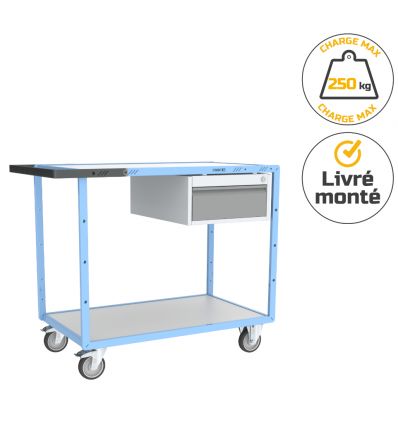 Servante établi d'atelier 250 kg bloc 1 tiroir