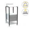 Pupitre d'atelier mobile bloc pupitre inclinable 150 kg 2 étagères