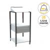 Pupitre d'atelier mobile bloc pupitre inclinable 150 kg 2 étagères