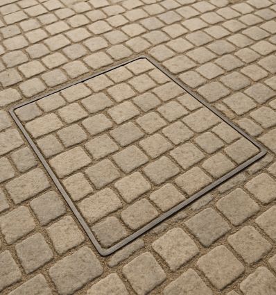 Mise en situation Tampon à paver 70 × 70 