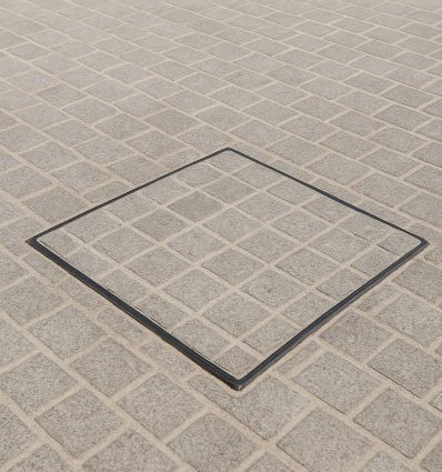 Mise en situation Tampon à paver 40 x 40 