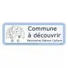 Panneau label commune à découvrir - Une horloge et demi