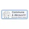 Panneau label commune à découvrir - Trois horloges