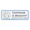Panneau label commune à découvrir - Trois horloges et demi
