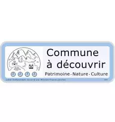 Panneau label commune à découvrir