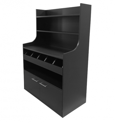 Desserte noire pour restaurant