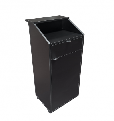 Meuble accueil restaurant noir