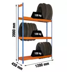 Rack à pneu charge légère