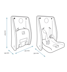 Dimensions siège de sécurité pour bébé