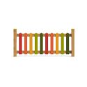 Photo : Clôture bois multicolore aire de jeux 1 à 12 ans Multicolore - Clôture n°3 : L. 2 m x H. 0,85 m - À sceller