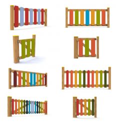 Clôtures en bois pour aire de jeux tous les designs