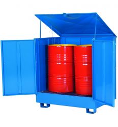 Bac de rétention fermé pour 2 fûts