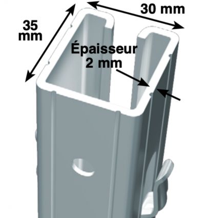 Piquet de tete vigne​ galvanisé