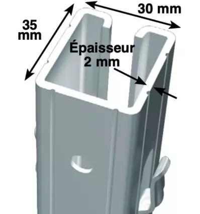 Piquet de tete vigne​ galvanisé