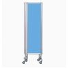 Paravent  hospitalier bleu madonna fermé L. 140 cm