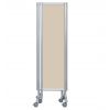 Paravent milieu hospitalier graige clair fermé L. 140 cm 