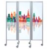 Paravent design ville ouvert L. 140 cm 