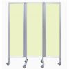 Paravent pour médecin pistache claire ouvert L. 140 cm 