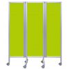 Paravent vert kiwi ouvert L. 140 cm 