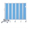 Paravent hospitalier bleu madonna ouvert L. 180 cm 