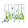 Paravent pédiatrique plantes ouvert L. 180 cm
