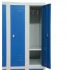 Casier vestiaire collectivité 6 cases bleu - fermeture cadenas